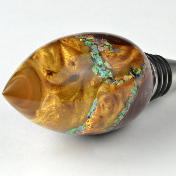 Cultured Opal - Sahara (gold with orange and green fire)